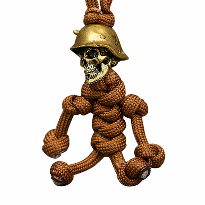 Taktický klíčový řetízek Paracord Skull Soldier