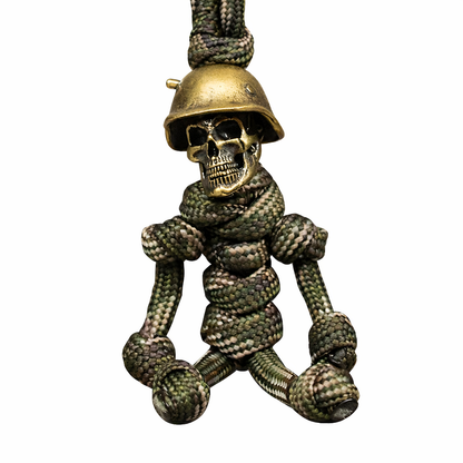 Taktický klíčový řetízek Paracord Skull Soldier