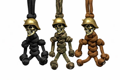 Taktický klíčový řetízek Paracord Skull Soldier