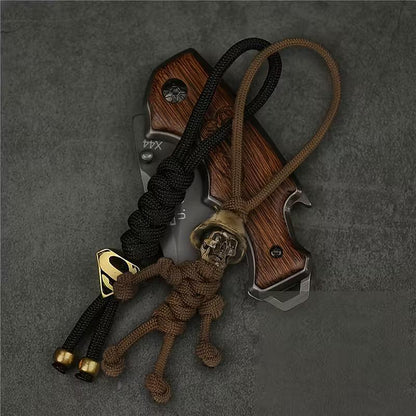 Taktický klíčový řetízek Paracord Skull Soldier