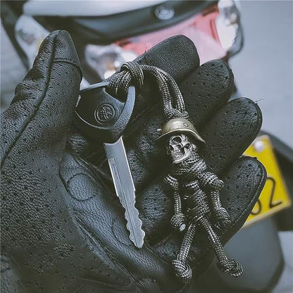Taktický klíčový řetízek Paracord Skull Soldier