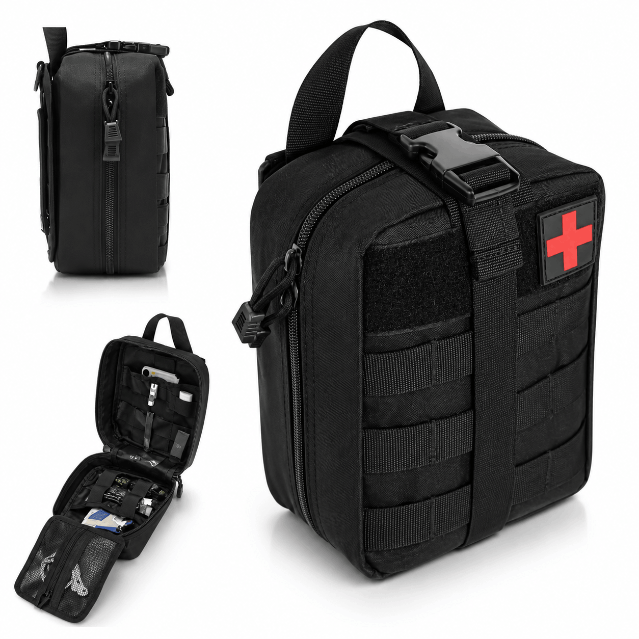 Taktická lékárnička MOLLE BlackAirsoft Rip-Away, lékařská taška první pomoci