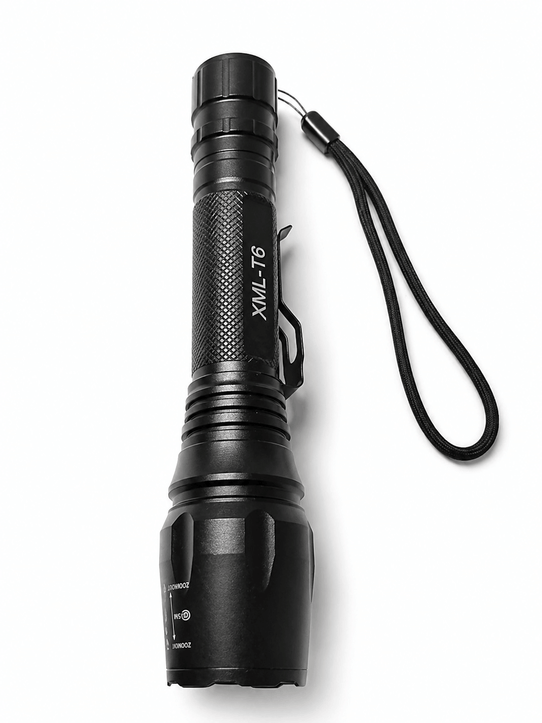 Taktická LED svítilna Black Airsoft sada s bateriemi a nabíječkou