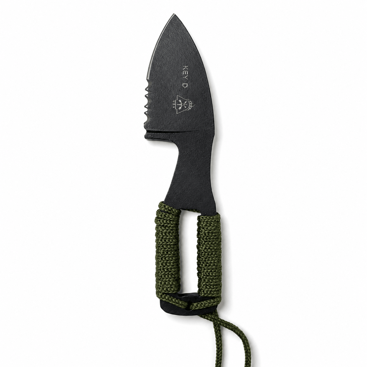 Taktický nůž KEYD Black Airsoft na krk s pouzdrem