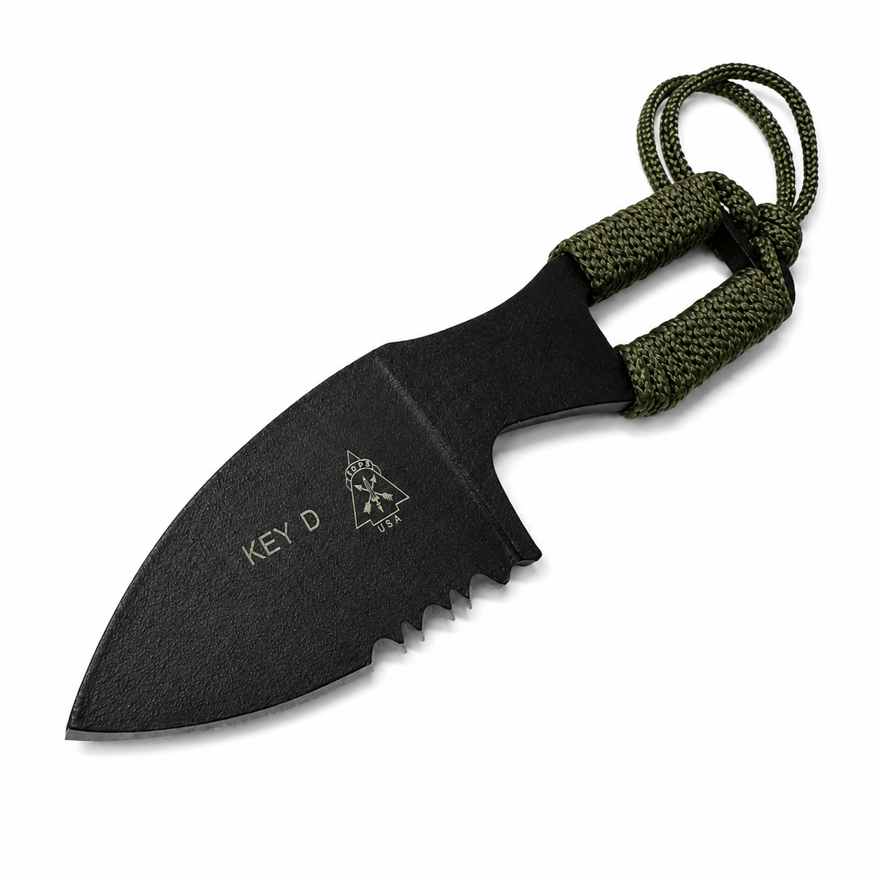 Taktický nůž KEYD Black Airsoft na krk s pouzdrem