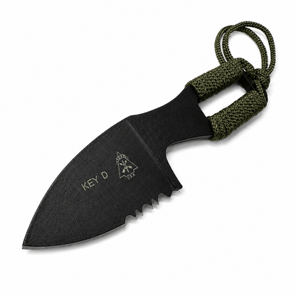 Taktický nůž KEYD Black Airsoft na krk s pouzdrem